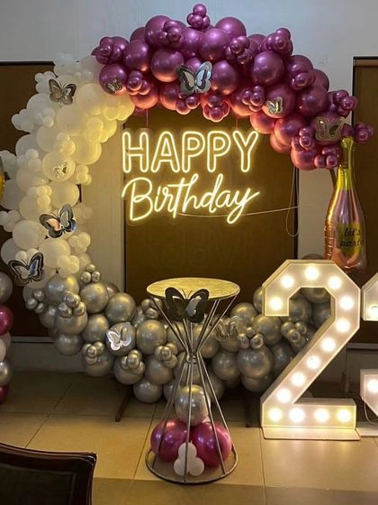 Special Entry - Private Party & Milestone Decoration Elegant Birthday & Anniversary Setups photo 15