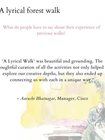 These are more reflections from people who have joined my walks. Their words speak to the soul-nourishing, meditative, and connecting power of blending poetry with nature. I am so grateful for their willingness to share their experiences.