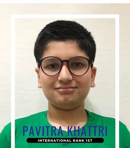 Celebrating a global victory! I am incredibly proud of our student, Pavitra Khattri, for securing the International First Rank in the SOF International Mathematics Olympiad. This is a testament to his hard work and the powerful foundation our program provides.