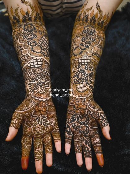 Full Bridal Mehendi for Hands photo 37