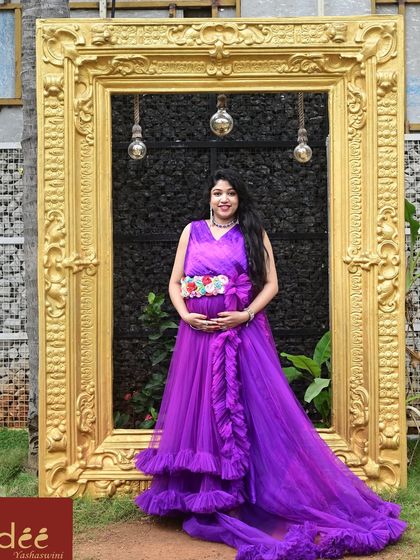 Dee Yashaswini - Occasion Wear Rentals Maternity Photoshoot Outfits photo 38