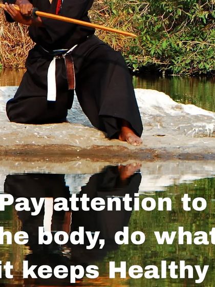 A closer view of the posture from the previous image. Your body is your first and most important home. This training teaches you how to take care of it and keep it healthy.