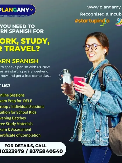 Whether you need Spanish for work, are planning to study abroad, or want to travel with confidence, our courses are designed for your specific goals. We offer flexible evening batches, exam preparation for DELE, and a certificate upon completion.