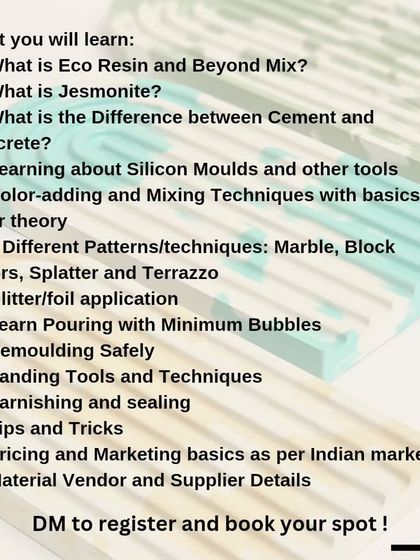 Hues of Memories - Eco-Resin Art Workshops Community & Past Events photo 6