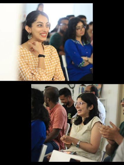 Candid shots of the audience enjoying the anniversary performances.