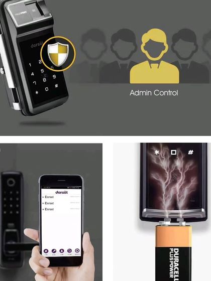 Our smart lock systems give you complete administrative control. You can manage users, view access logs via the mobile app, and rely on the emergency power option using a standard 9V battery to prevent lockouts if the internal batteries run out.