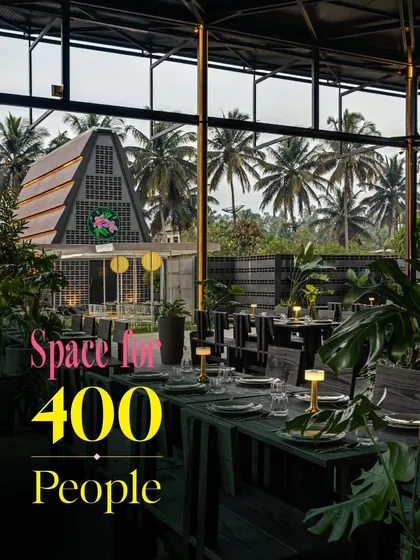 With space for up to 400 people, my venue is perfect for large-scale celebrations. The open design ensures that even with a big crowd, it never feels cramped, offering beautiful views of the property from every angle.