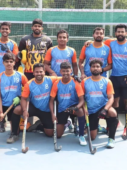 This is our team. We train together, compete together, and grow together. This photo was taken after a tough tournament, showcasing the camaraderie and spirit that defines Hockey Navi Mumbai.