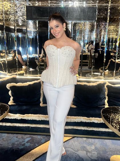 A happy and glowing shot of my client, ready to celebrate her anniversary in style.