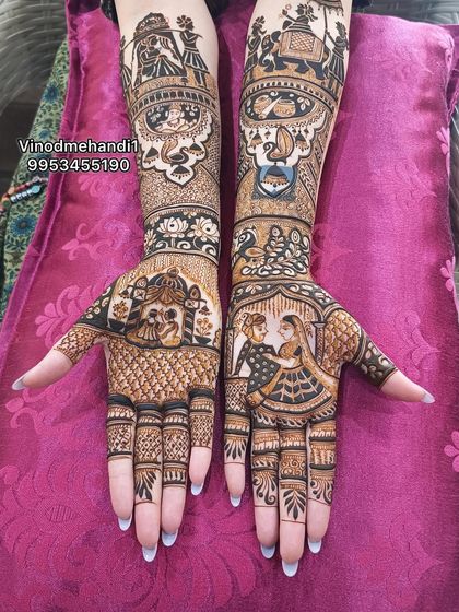 Vinod Mehandi Art - Bridal Mehendi Storytelling & Portrait Mehendi photo 48