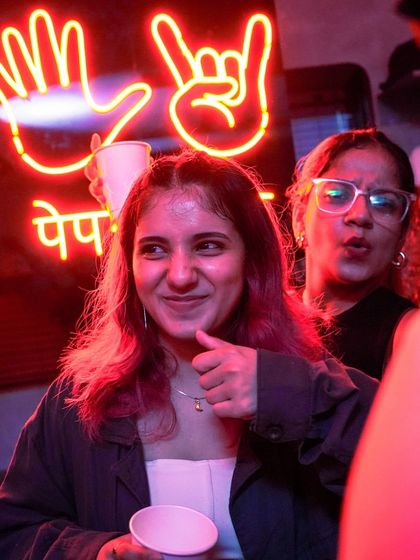 A moment from our first Slw Drift party. When the music, the people, and the vibes align, that's what it's all about.