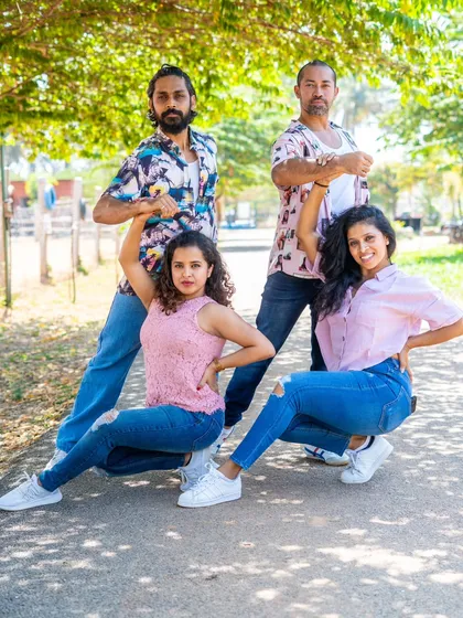 The whole crew striking a pose. Dancing alongside a team that shares your passion is a true blessing.