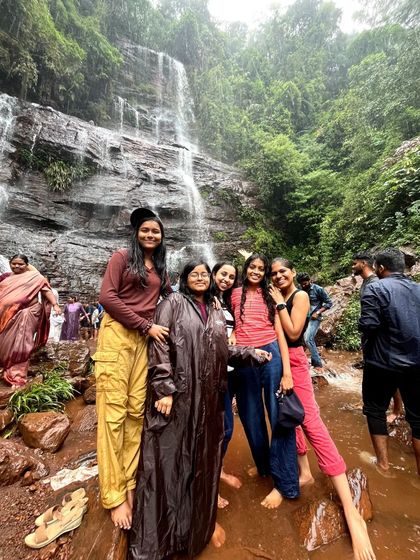 Friends having a great time at Jhari Falls. Our trips are designed for making memories with your favorite people.