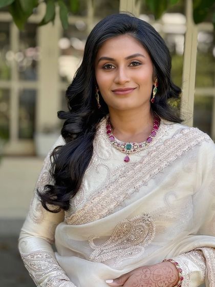 A direct portrait that captures the client's sophisticated and glamorous aura.