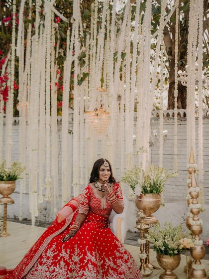 Timeless Red Lehenga Brides photo 21