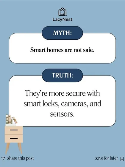 Let's clear up a common myth. People often think smart homes are less safe, but the truth is they are far more secure. With my installations of smart locks, cameras, and sensors, you gain complete control and awareness over your home's security.