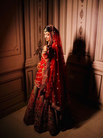 Another shot of this royal bride. The dramatic lighting creates such a beautiful and moody portrait.