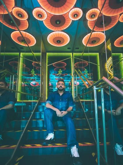 Kickin it old school. A portrait of me at 'One Night in Bangkok', soaking in the retro ambiance.