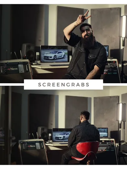Final graded stills from the studio portion of the 'NEW DAY' music video. The color grading process is where we lock in the mood, ensuring every scene has a consistent and professional cinematic feel.