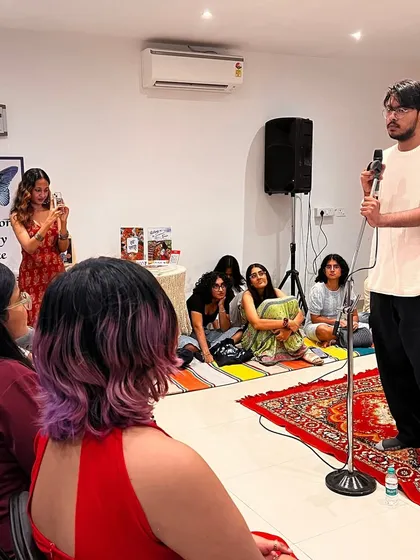 This is the heart of our community. An intimate open mic where performers and the audience connect on a deeper level. The vibe is always supportive and welcoming, making it a safe space for everyone to share their words.