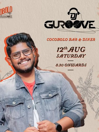 A flyer for my Saturday night gig at Cocobolo Bar & Diner, showing my versatility across different venues.