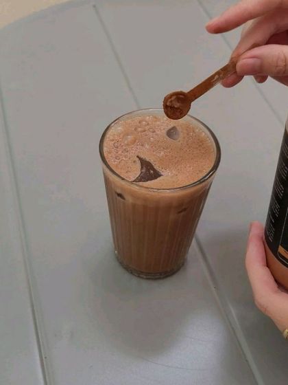 A refreshing Cold Chocolate with Reishi, a unique beverage we offered during our two-day Mushroom Festival pop-up.