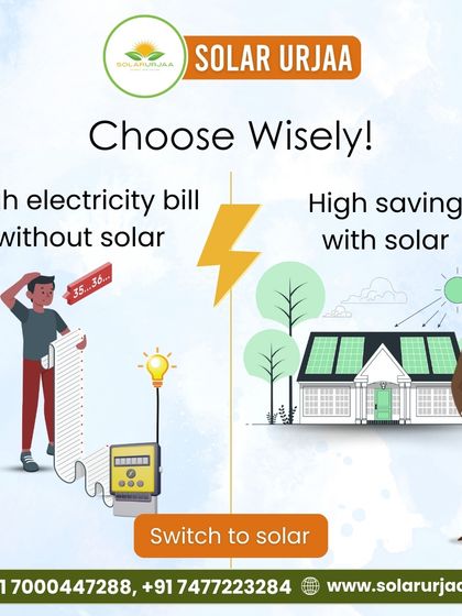 **Choose wisely between high bills without solar and high savings with solar.** The illustration makes it clear. I can help you become the person on the right, enjoying financial freedom.