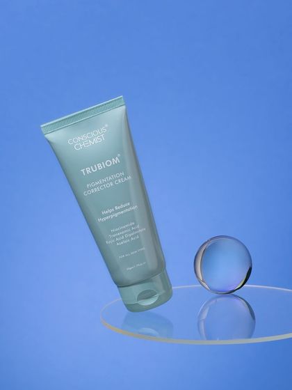 We used levitation and careful composition to create this gravity-defying shot. The floating product, balanced on an acrylic disc with a single prop, feels magical and high-tech, communicating a modern and innovative brand identity.