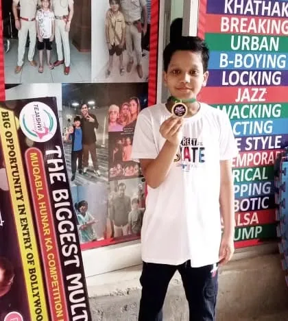 He worked so hard for this. So proud to see him become a finalist at the "Beat on the Floor" competition. His dedication is an inspiration to us all.