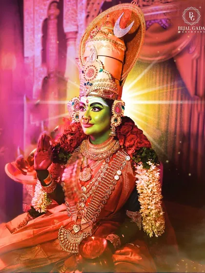 Another divine portrait from the Devi Maa series. The lighting and makeup come together to create a feeling of sacred power.