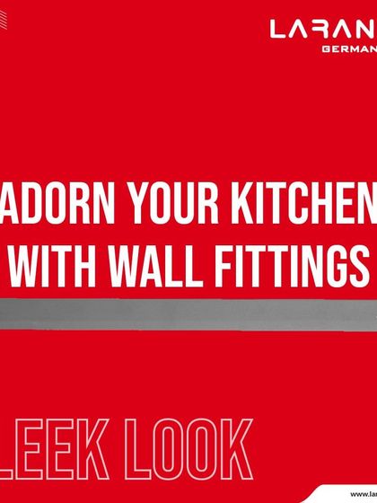 Adorn your kitchen with my classy and sleek wall fittings. They enhance and complement your space, adding elegance and style to every corner.
