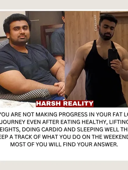 This is a harsh reality. If you're not making progress despite eating healthy and training hard, take an honest look at your weekends. That's often where you'll find the answer.