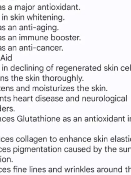 A summary of the key benefits of Glutathione, from its role as a major antioxidant to its effects on skin whitening, anti-aging, and collagen production. Use this information to educate your patients on the value of the treatment.