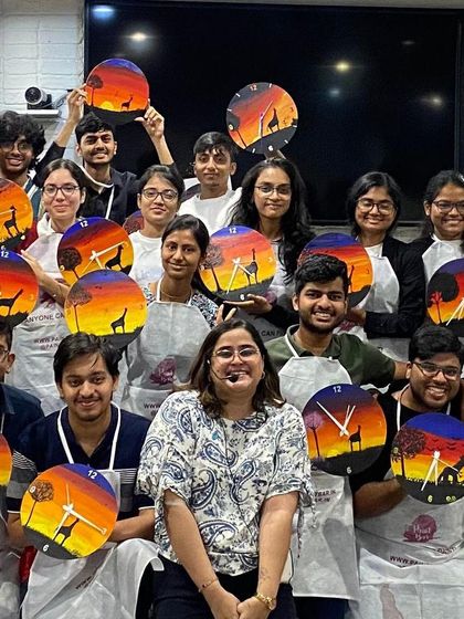 Paint Bar - Corporate Events & Team Building Beyond the Canvas: Totes, Clocks & More photo 5