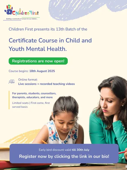Our flagship Certificate Course in Child and Youth Mental Health is now open for registration. This online program is designed for parents, educators, and therapists who want to build a community of care for young people, with an early bird discount available for a limited time.