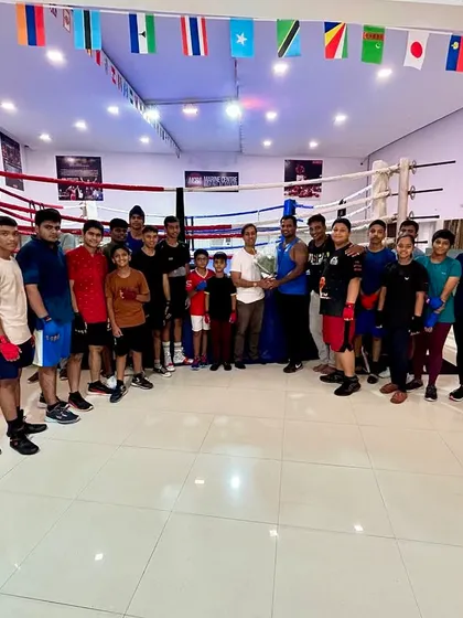 The entire MCBA family together. A group photo showing the strong sense of community and team spirit at our academy.