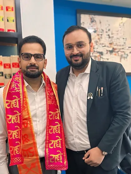 Congratulating a 'bade bhai' on his fantastic win as Secretary in the Rohini Court Bar Association elections.
