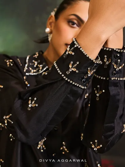 A detail shot of the Astra Co-ord Set, where every movement feels as effortless as it is elegant, perfect for a night of glamour.