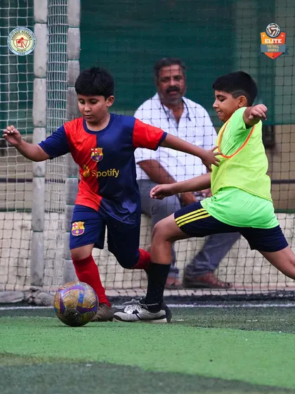 A player demonstrates excellent ball control under pressure during a Friends' Cup match. Our tournaments are filled with moments of individual skill and teamwork.