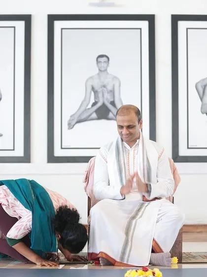 A teacher transmits knowledge for a reward, but a Guru, through grace, enters your heart and enables you to comprehend divinity. I am forever grateful for the grace of my Guru.