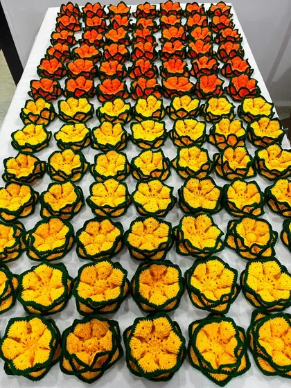 This was a moment of pure joy for me. Fulfilling a bulk order of 100 lotus coasters for a Ganpati celebration was a challenge I embraced, and it shows my capacity to handle large, heartfelt requests for your special events.