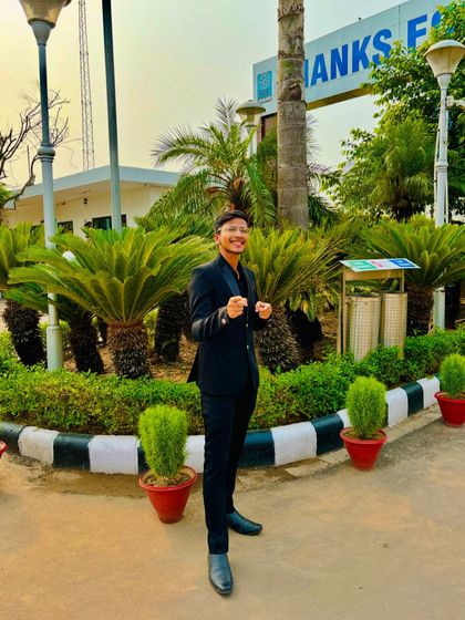 Suited up and ready for another show. My confidence comes from knowing I can bring a unique and memorable experience to any event.