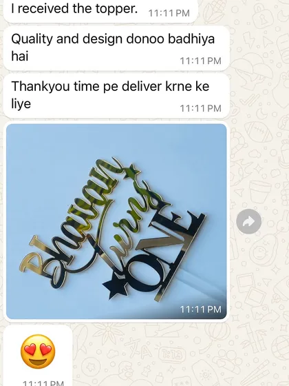 I was so happy to receive this feedback. Hearing that the "quality and design donoo badhiya hai" (both quality and design are great) is the best compliment I can get. Your satisfaction is my top priority.