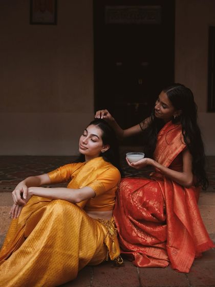 A behind-the-scenes shot from the 'Love Paati' campaign.