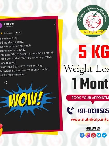 This client lost more than 5 kg in less than a month and saw improvements in sleep and skin quality. She was initially skeptical about dieting but is now a firm believer after seeing the positive changes.