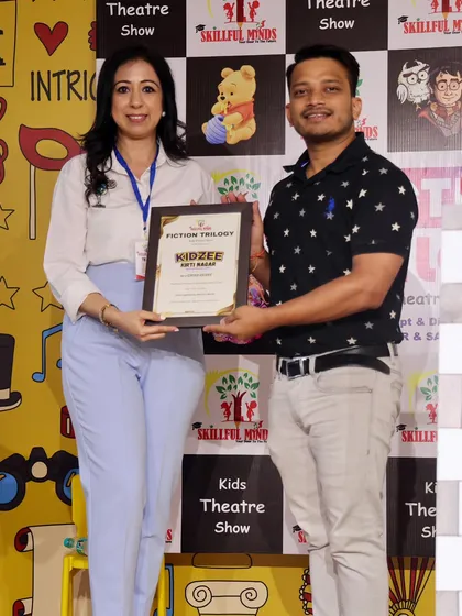 Thanking our venue partner, Kidzee Kirti Nagar, for their support in making our theatre shows a grand success.