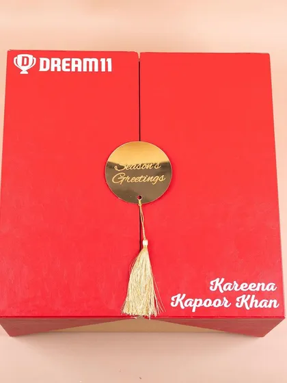 It was an honor to curate personalized gift boxes for Dream11, including this one for the incredible Kareena Kapoor Khan. We specialize in creating premium corporate gifts that make a statement.