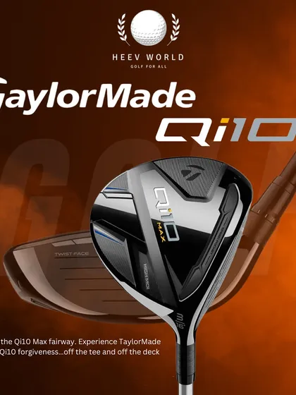 The TaylorMade Qi10 Max Fairway Wood uses an oversized shape to take forgiveness and accuracy to the extreme.