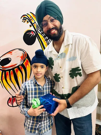 Another happy student with his birthday present. These small celebrations help build a strong bond within our student community.