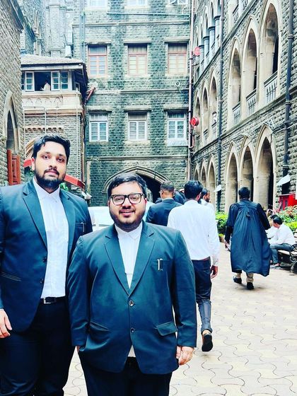 With a colleague at the Bombay High Court. We successfully filed a First Appeal, demonstrating our commitment to pursuing every available legal remedy for our clients.
